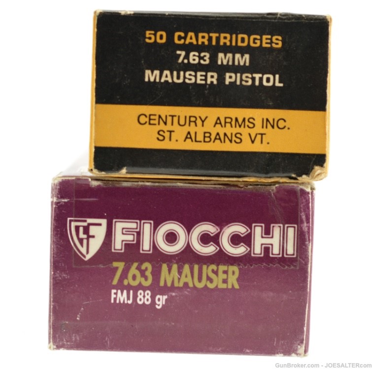 7.63 Mauser 88gr. FMJ 70 Rounds-img-1