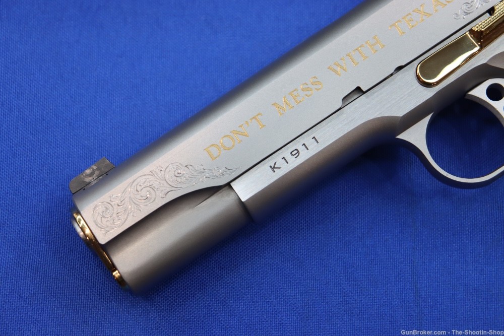 Kimber Model THE TEXAN Pistol GOLD ENGRAVED 45ACP #15 of 200 Texas Edition-img-2