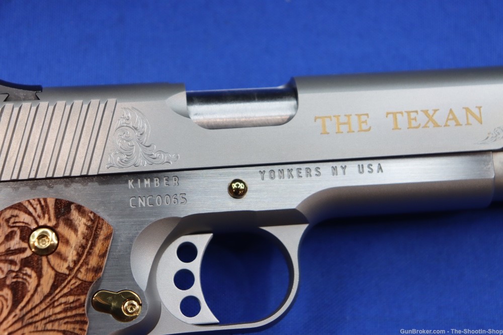 Kimber Model THE TEXAN Pistol GOLD ENGRAVED 45ACP #15 of 200 Texas Edition-img-9