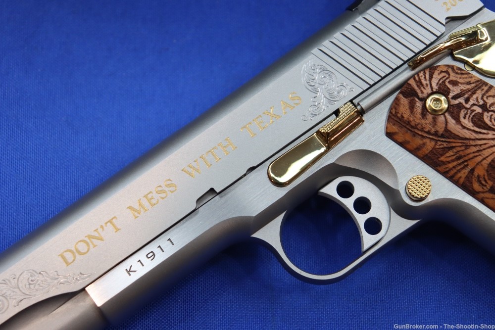 Kimber Model THE TEXAN Pistol GOLD ENGRAVED 45ACP #15 of 200 Texas Edition-img-3