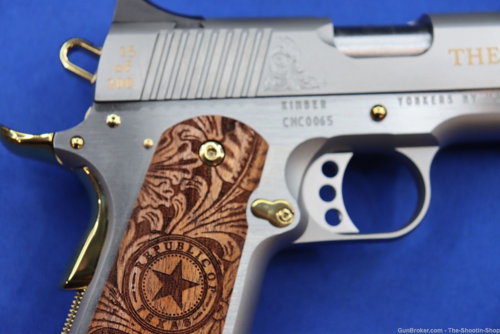 Kimber Model THE TEXAN Pistol GOLD ENGRAVED 45ACP #15 of 200 Texas Edition-img-11