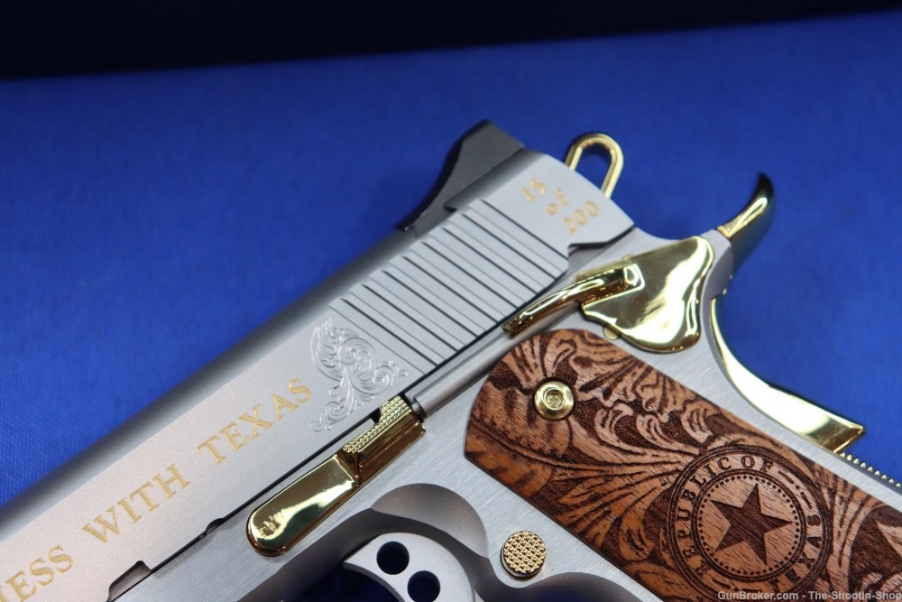 Kimber Model THE TEXAN Pistol GOLD ENGRAVED 45ACP #15 of 200 Texas Edition-img-4