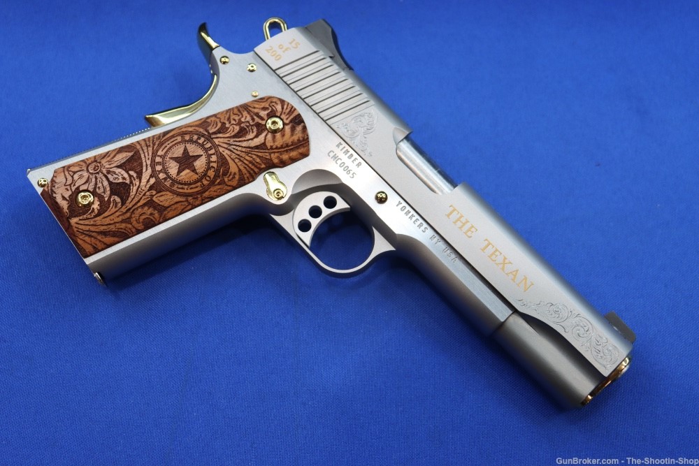 Kimber Model THE TEXAN Pistol GOLD ENGRAVED 45ACP #15 of 200 Texas Edition-img-26