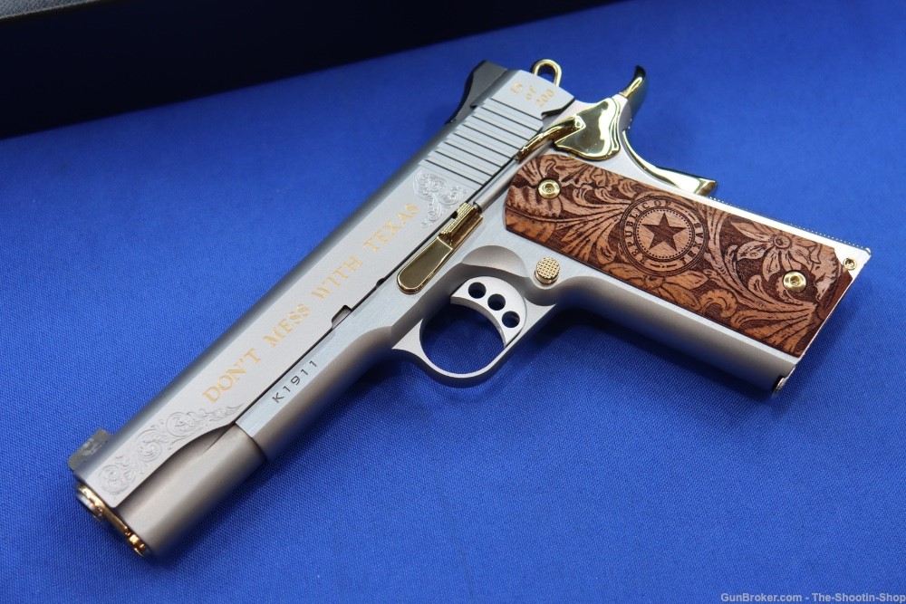Kimber Model THE TEXAN Pistol GOLD ENGRAVED 45ACP #15 of 200 Texas Edition-img-1