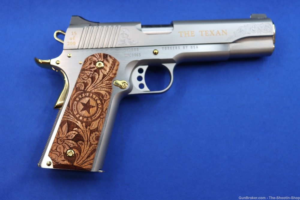 Kimber Model THE TEXAN Pistol GOLD ENGRAVED 45ACP #15 of 200 Texas Edition-img-7