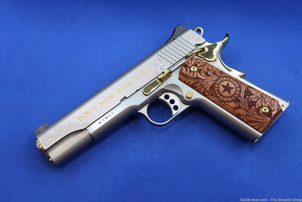 Kimber Model THE TEXAN Pistol GOLD ENGRAVED 45ACP #15 of 200 Texas Edition-img-25