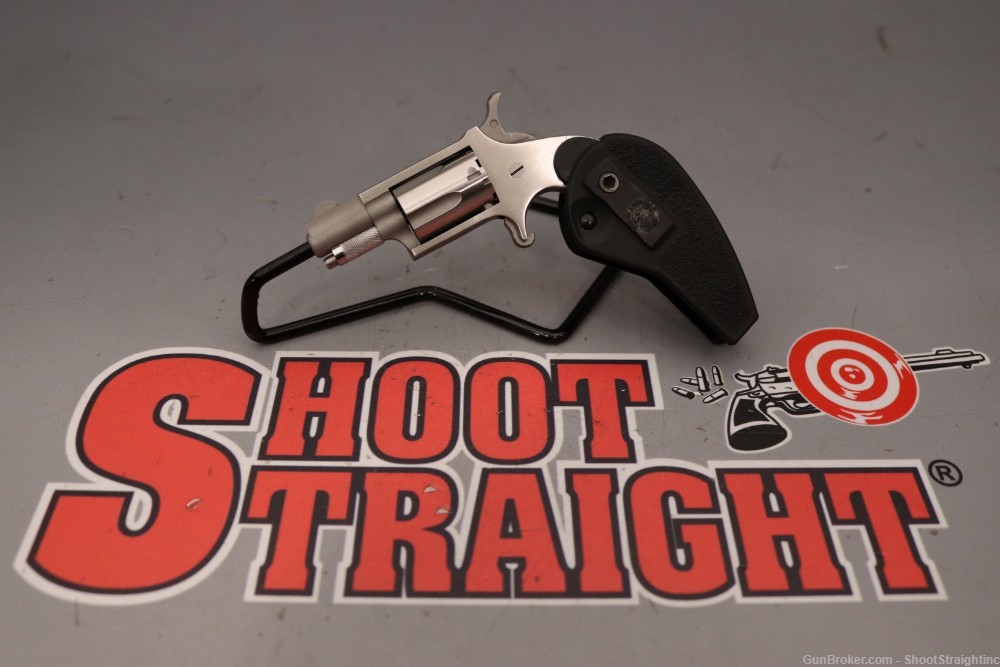 North American Arms Mini-Revolver 1.125" .22 LR w/ Folding Grip + Case-img-32