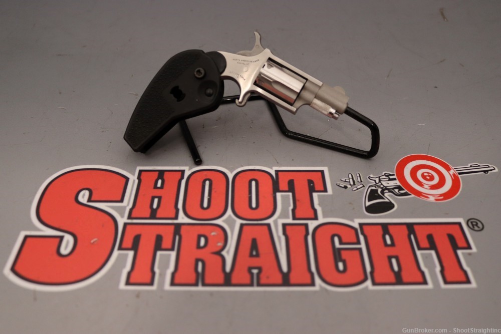 North American Arms Mini-Revolver 1.125" .22 LR w/ Folding Grip + Case-img-31