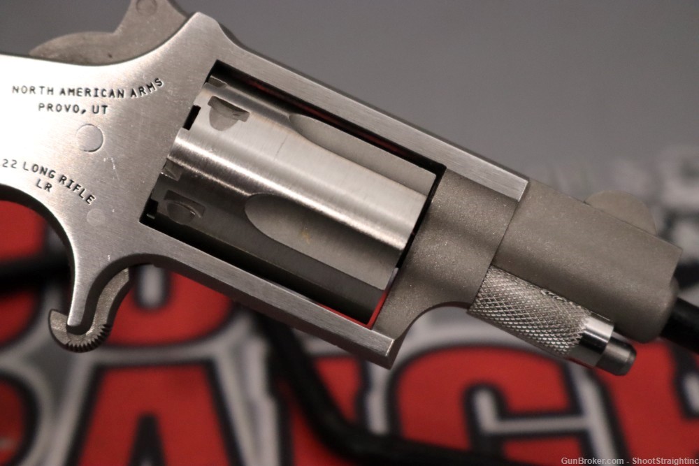 North American Arms Mini-Revolver 1.125" .22 LR w/ Folding Grip + Case-img-12
