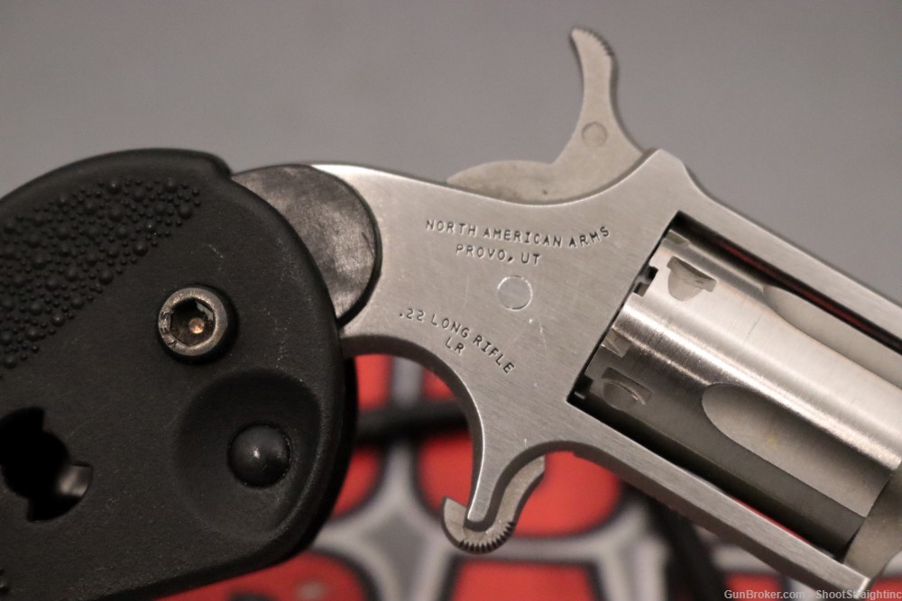 North American Arms Mini-Revolver 1.125" .22 LR w/ Folding Grip + Case-img-11