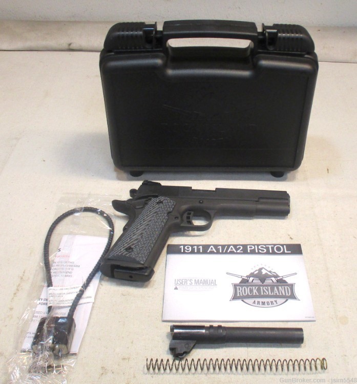 Rock Island Armory M1911 A1 FS Tact II.22TCM/9mm Combo Pistol 5" 10+1 LNIB -img-0