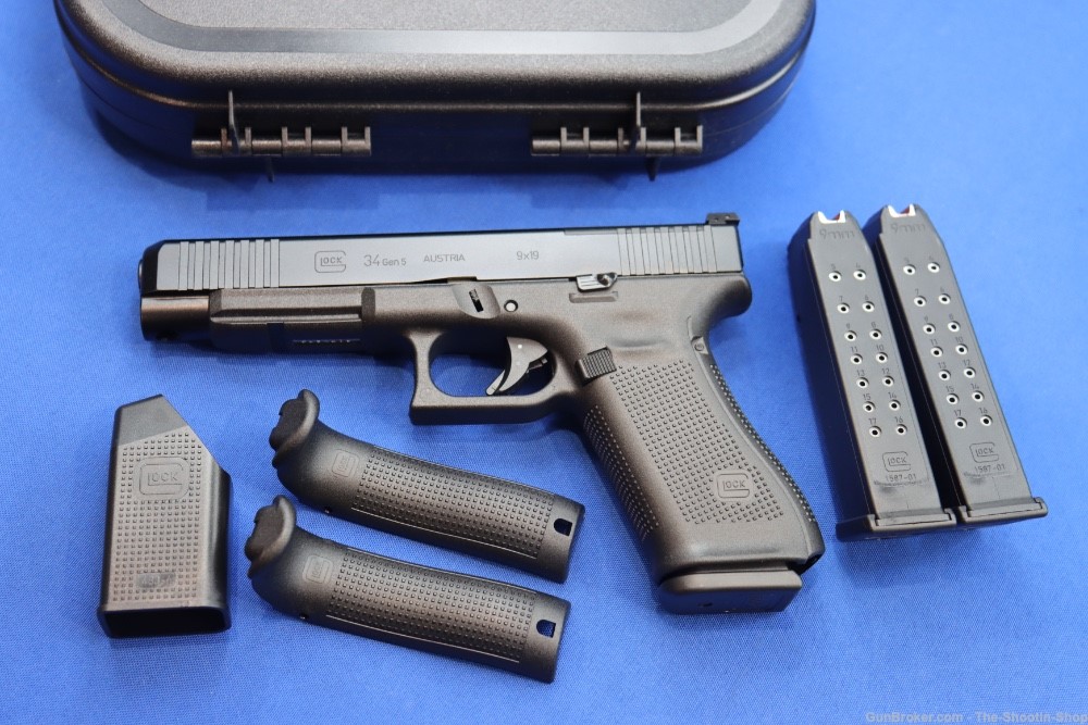Glock Model G34 GEN5 MOS Pistol 9MM 17RD 3-MAGS Optics Ready AUSTRIA 34 NEW-img-0
