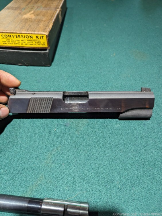 Colt 1911 .22 Conversion Unit Barrel and slide assembly in Colt box Ace -img-4