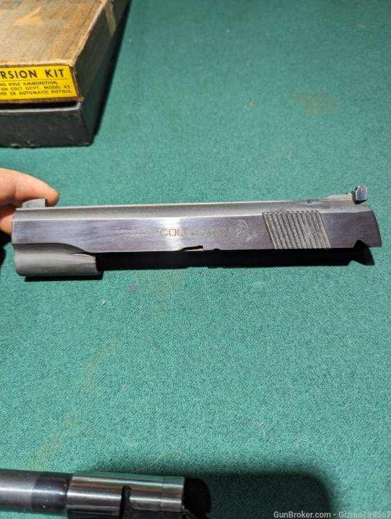 Colt 1911 .22 Conversion Unit Barrel and slide assembly in Colt box Ace -img-5