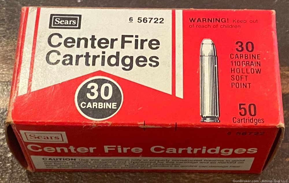 Sears 30 Carbine ammunition Vintage and Collectible -img-0