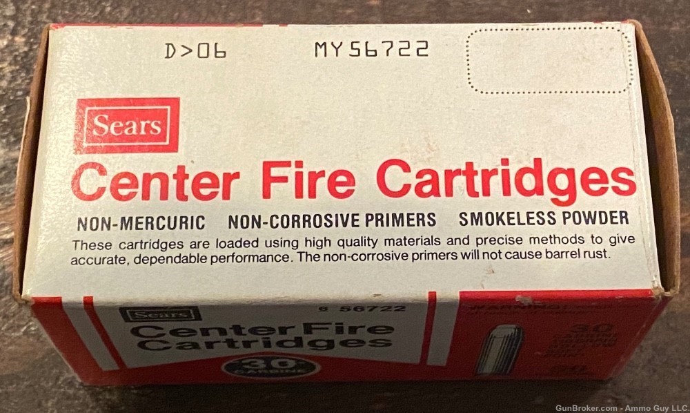 Sears 30 Carbine ammunition Vintage and Collectible -img-2