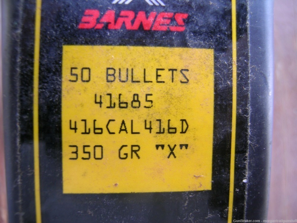 Barnes #41685 X-Bullets .416 Cal 350 Gr  Box/50-img-1