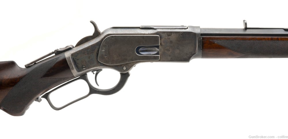Cased Inscribed Winchester 1873 Deluxe (AW179)-img-1