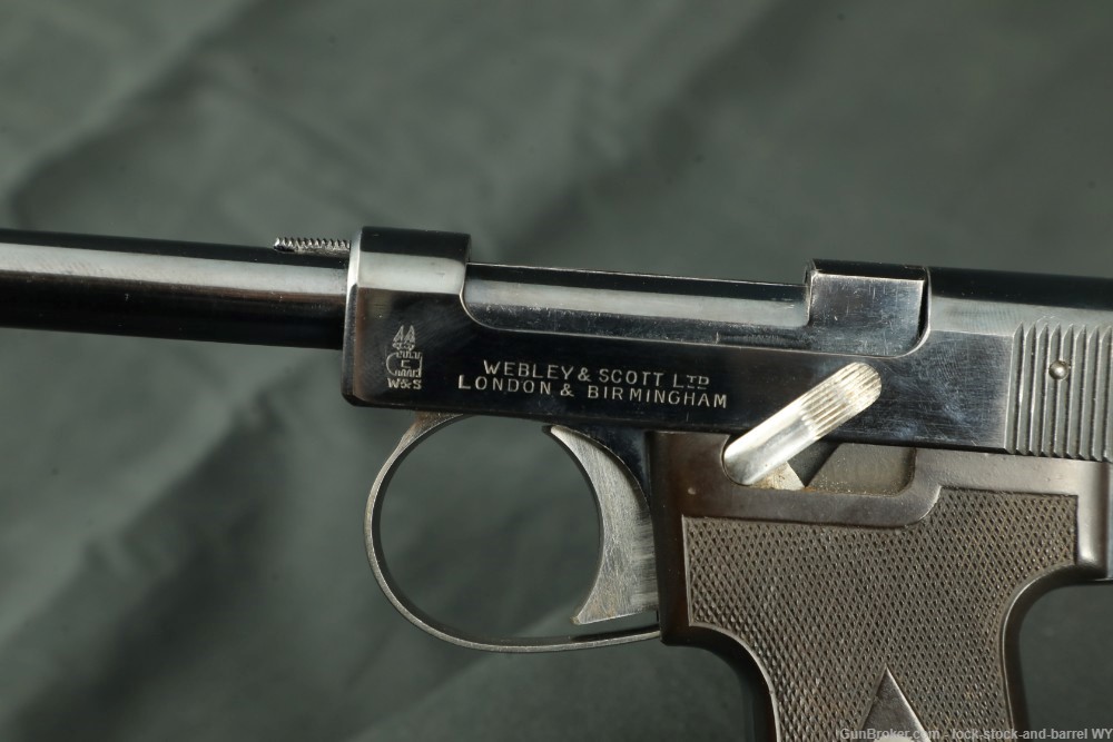 Webley & Scott Model 1911 Target Pistol .22 Rimfire Long Single Shot, C&R-img-19