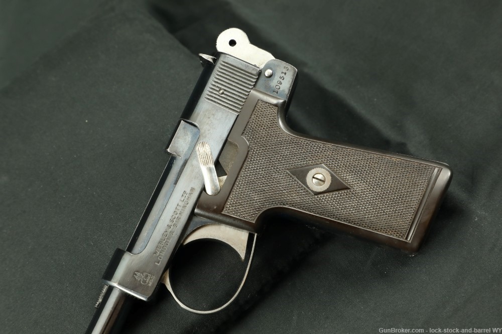 Webley & Scott Model 1911 Target Pistol .22 Rimfire Long Single Shot, C&R-img-7