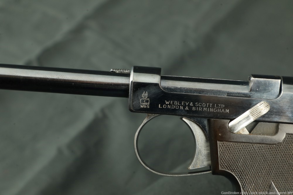 Webley & Scott Model 1911 Target Pistol .22 Rimfire Long Single Shot, C&R-img-20