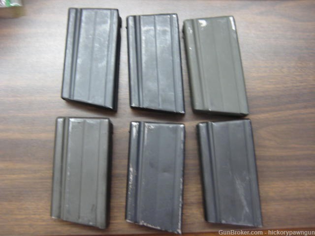 Steyr STG-58 STG58 metric steel FN FAL magazines, lot of 6 great condition!-img-0