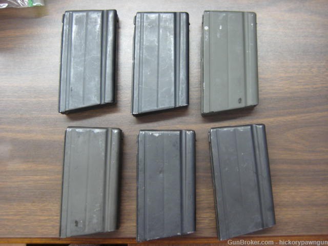 Steyr STG-58 STG58 metric steel FN FAL magazines, lot of 6 great condition!-img-1