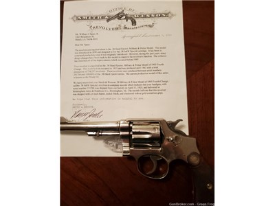 COLLECTOR CLASSIC-SMITH & WESSON 38 DOUBLE ACTION-FOURTH MODEL #1905- 