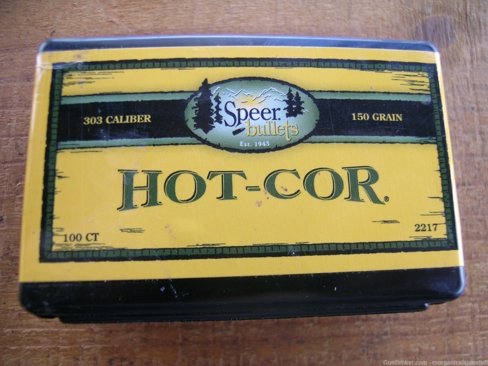 Speer #2217 303 Cal. .311 Dia 150 gr Hot-Cor bullets Box/100-img-0