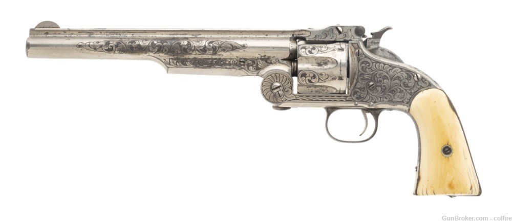 Beautiful New York Engraved Smith & Wesson 2nd Model American (AH8370)-img-0