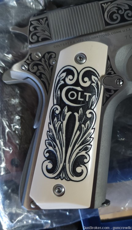 Colt TALO Lisa Tomlin Engraved 1911 o1070a1cs 70 series 45ACP 5" Layaway-img-16