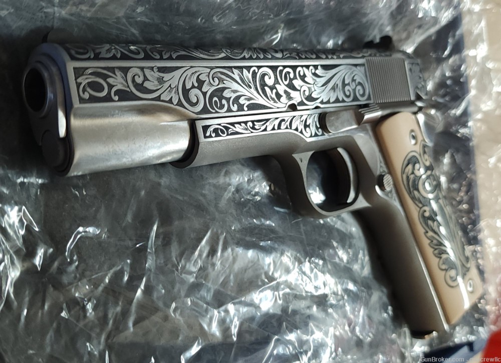 Colt TALO Lisa Tomlin Engraved 1911 o1070a1cs 70 series 45ACP 5" Layaway-img-7