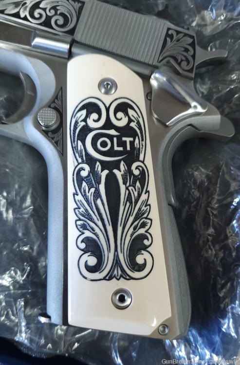 Colt TALO Lisa Tomlin Engraved 1911 o1070a1cs 70 series 45ACP 5" Layaway-img-10