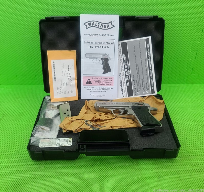 WALTHER PPK/S * 32 ACP * STAINLESS IN ORIGINAL BOX 7.65MM + 2 MAGS -img-37