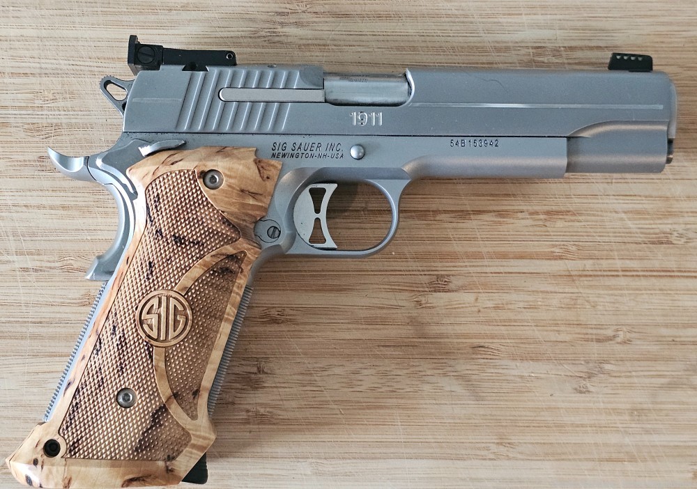 SIG SAUER 1911 Super Target .45ACP Stainless! -img-0