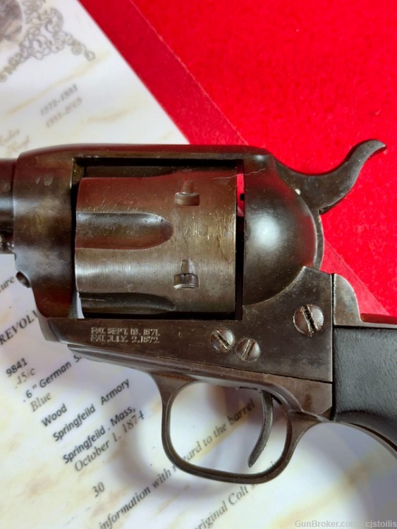1st Gen Colt Single Action Army SAA 6" 45 Revolver 1874 Rough w/ Letter-img-2