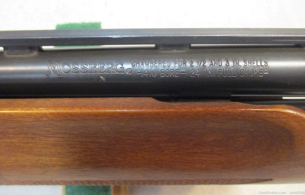Mossberg 500E 410Ga Pump Action Shotgun 24” 3” Full Wood-img-2