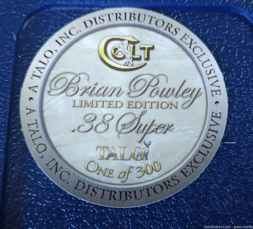 Colt TALO Brian Powley Engraved 38 Super 1/300 Stainless O2091LTD Layaway-img-2