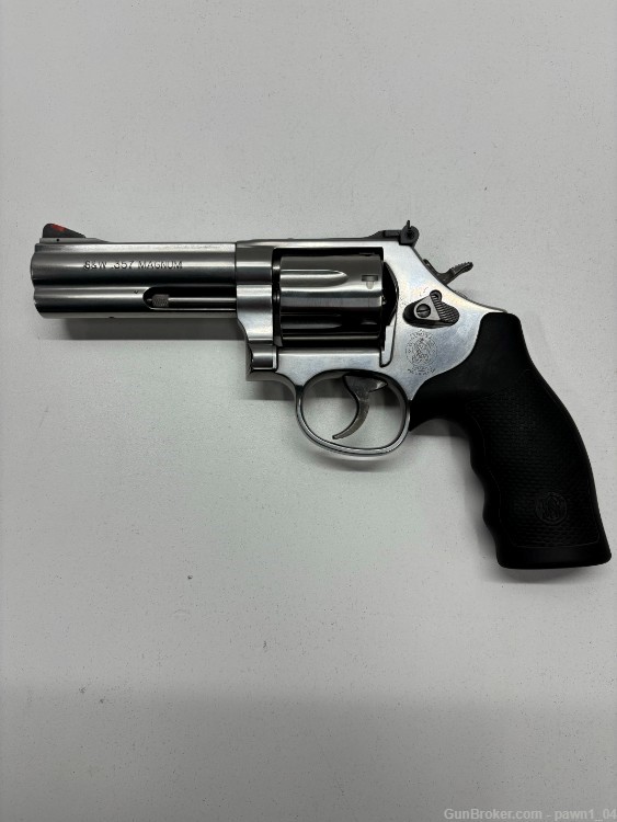SMITH AND WESSON 686-6 .357 MAGNUM STAINLESS 7 SHOT REVOLVER DOUBLE ACTION-img-0
