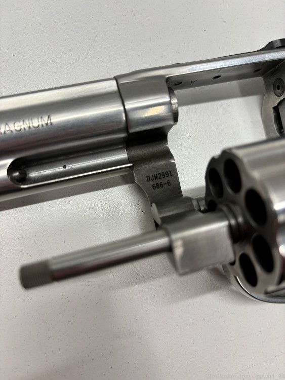 SMITH AND WESSON 686-6 .357 MAGNUM STAINLESS 7 SHOT REVOLVER DOUBLE ACTION-img-13