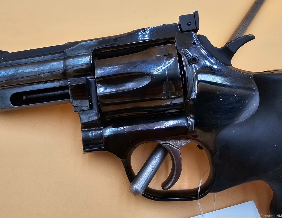 Dan Wesson 15-2 HFB .357 Magnum revolver 3" blued adj sights hogue grips-img-3