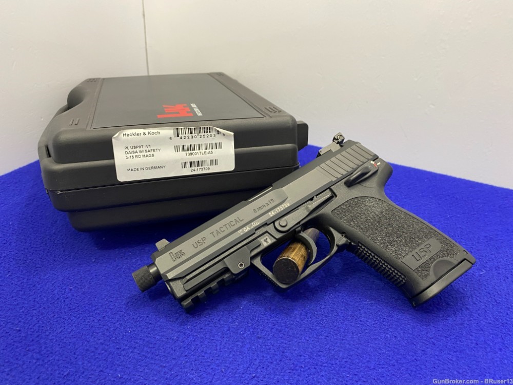 2020 H&K USP9 Tactical V1 9mm Blk 4.86" *AWESOME SEMI-AUTOMATIC HANDGUN*-img-2