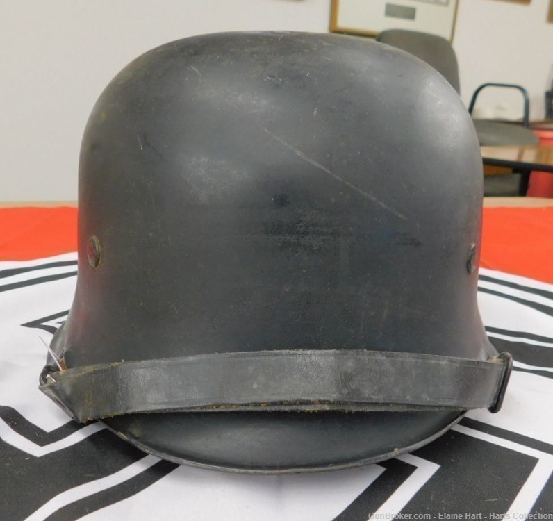 WWII German Double Decal Police Helmet.  (12) -img-1