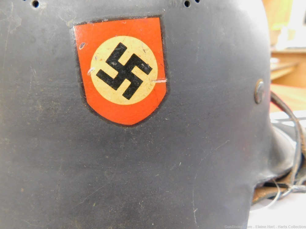 WWII German Double Decal Police Helmet.  (12) -img-7