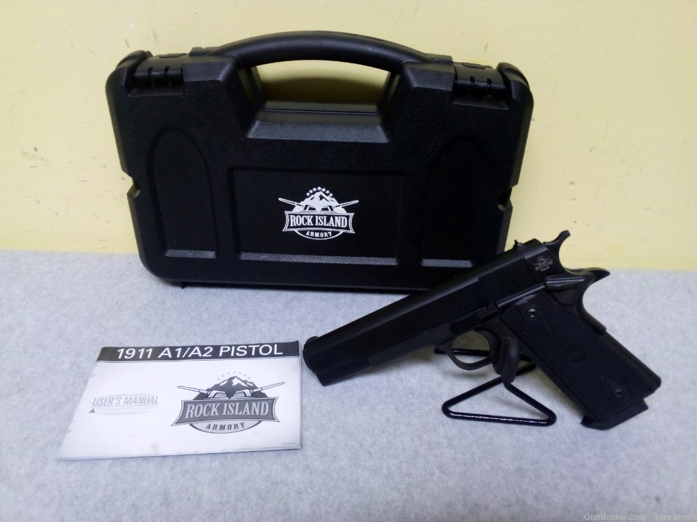 Rock Island M1911 A1-FS Semi Auto Pistol, 10mm, 5" Barrel, 1 Mag-img-0