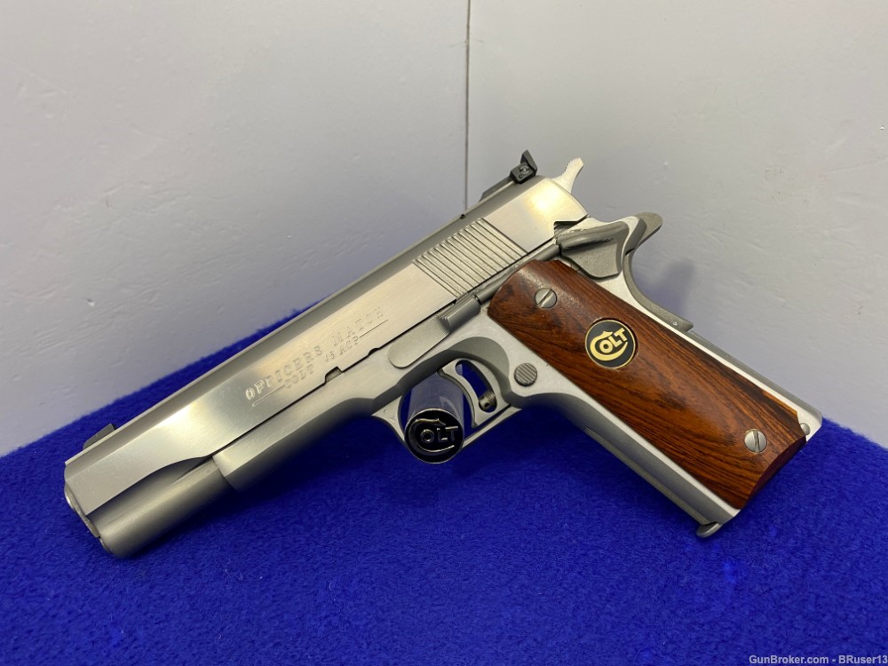 1988 Colt Officers Match .45 Auto Stainless *AMAZING 1 OF 350 EVER MADE*-img-18