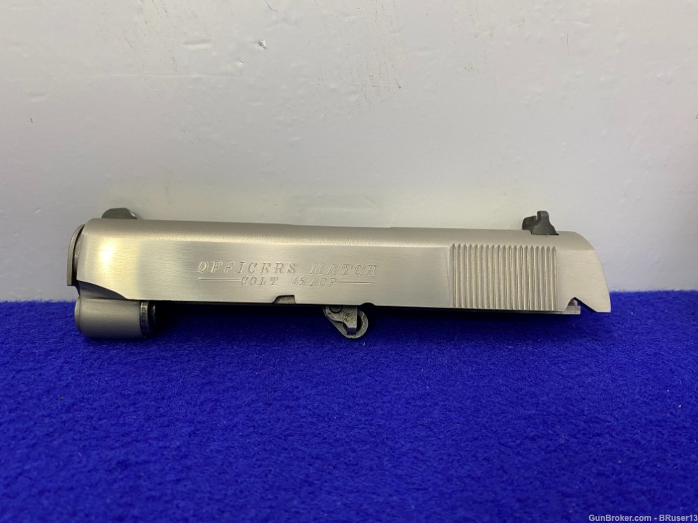1988 Colt Officers Match .45 Auto Stainless *AMAZING 1 OF 350 EVER MADE*-img-10