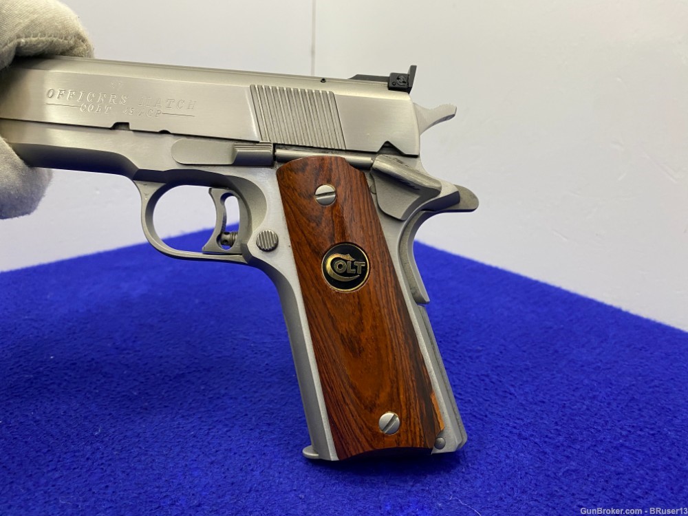 1988 Colt Officers Match .45 Auto Stainless *AMAZING 1 OF 350 EVER MADE*-img-53