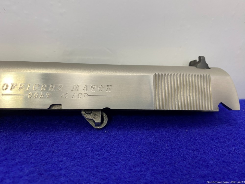 1988 Colt Officers Match .45 Auto Stainless *AMAZING 1 OF 350 EVER MADE*-img-13