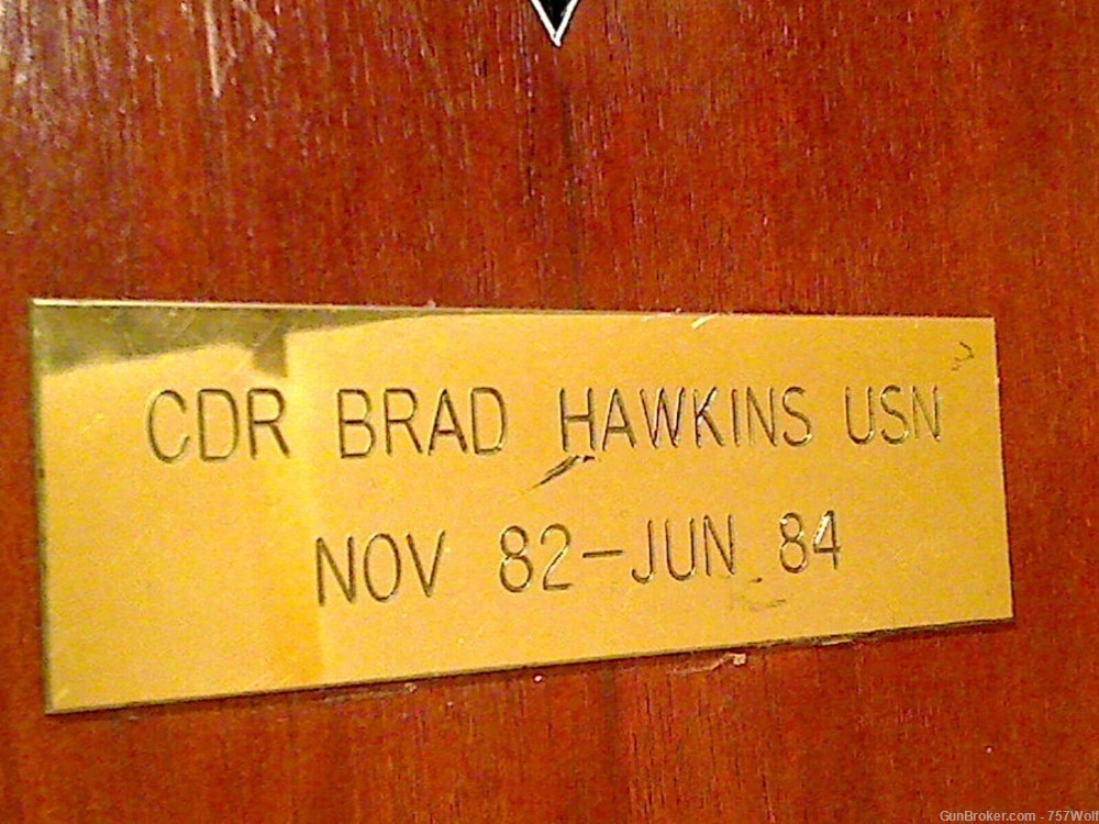 CDR John Braddock "Brad" Hawkins USN Fleet Tactical Support Wing Plaque-img-2